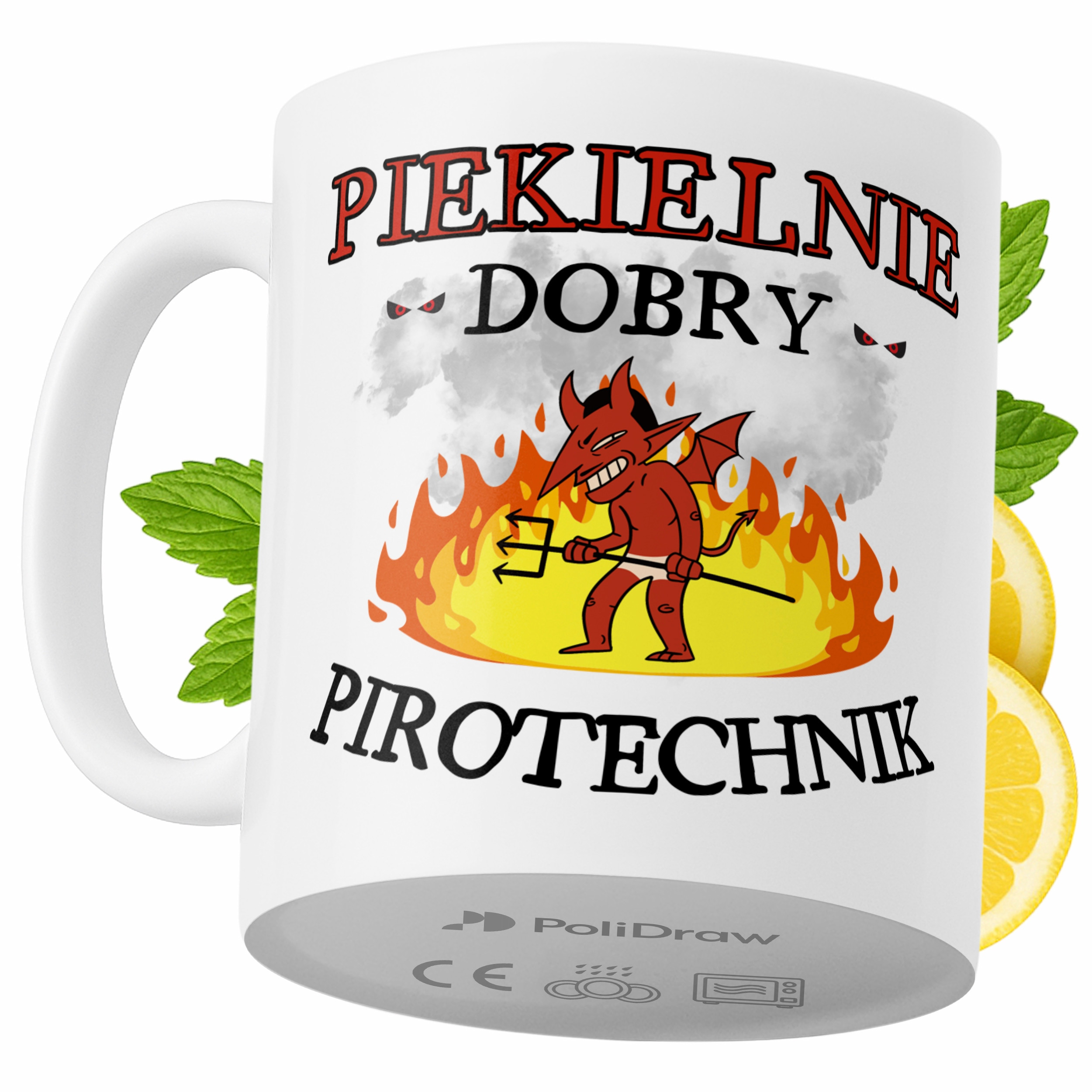 Kubek Dla Pirotechnika na Prezent z Nadrukiem ze Zdjęciem 330 ml PoliDraw