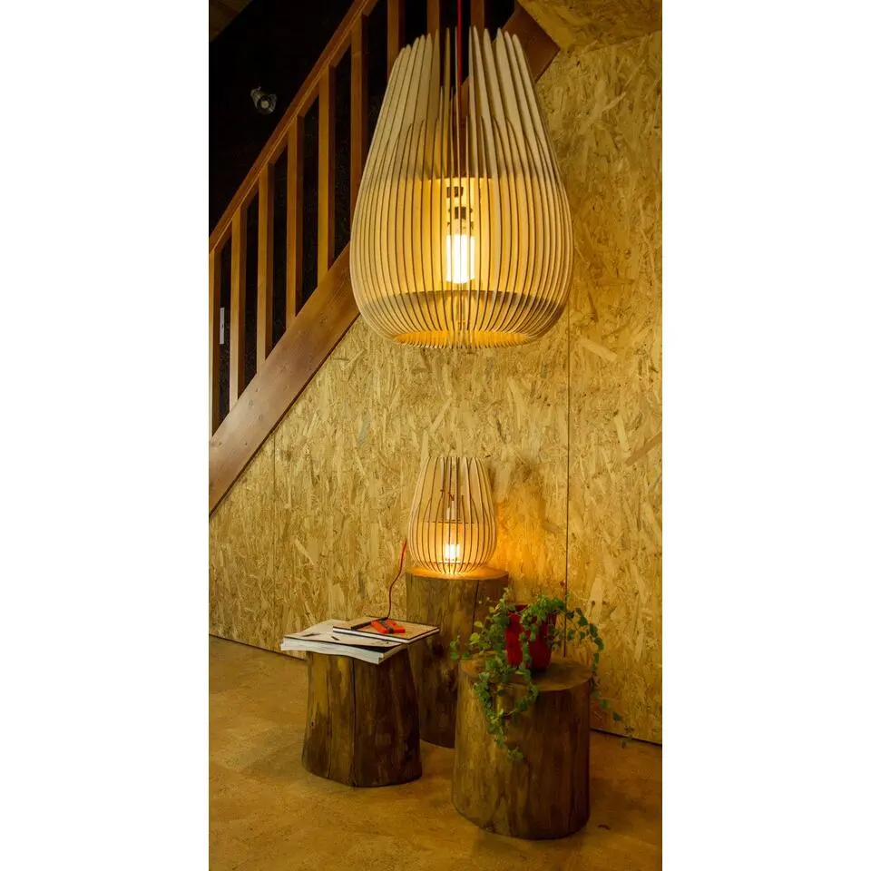 Bomerango Halley S houten lampenkap small - &Oslash; 25 cm