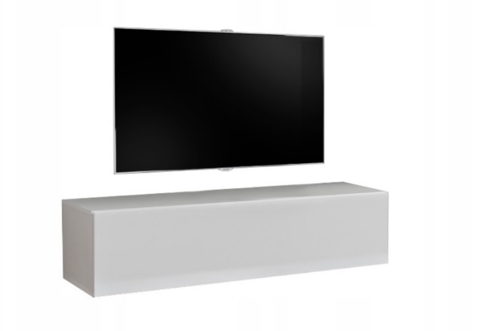 Biały Połysk szafka Rtv wisząca 105cm w 24h