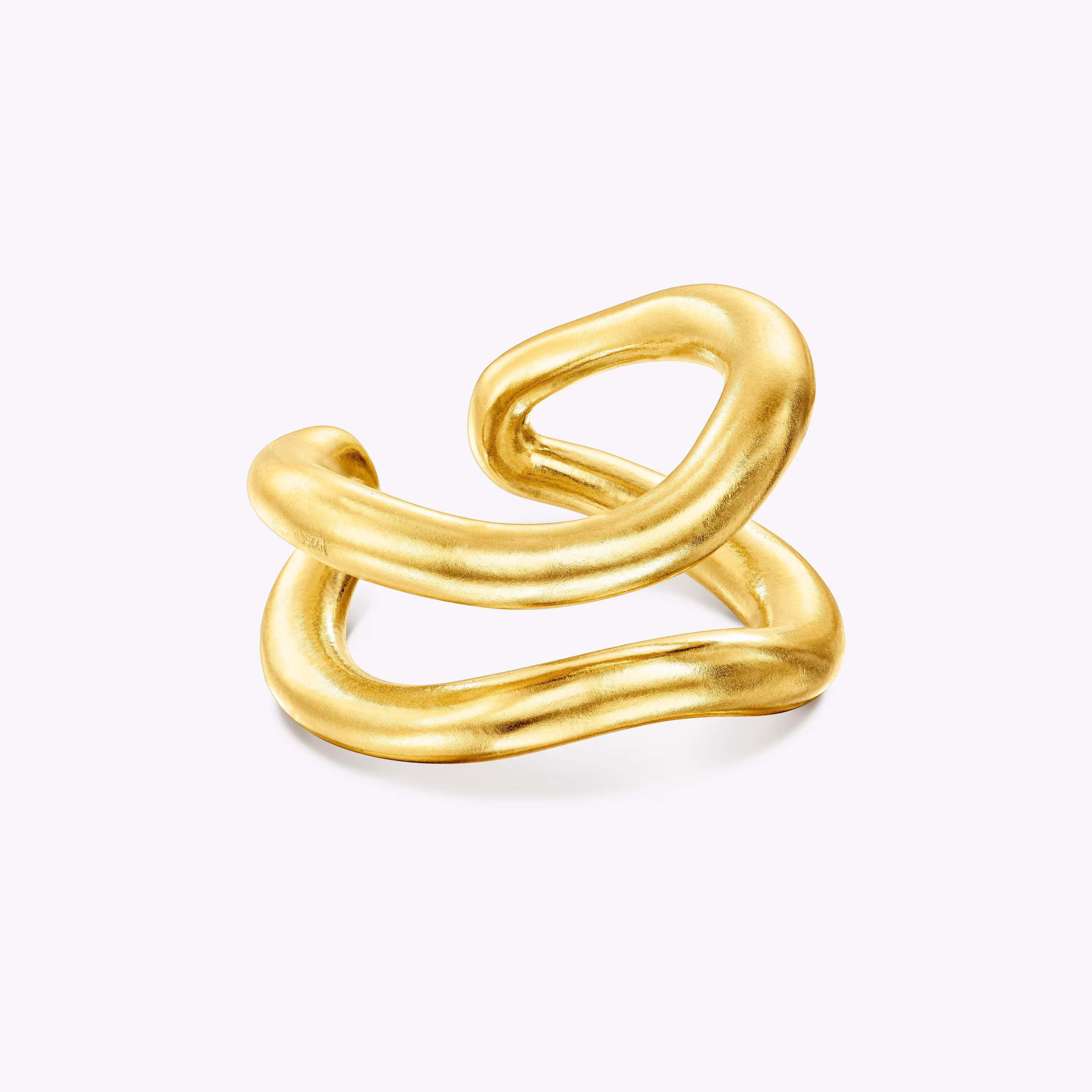 Anillo con baño de oro 18 kt sobre plata Hav