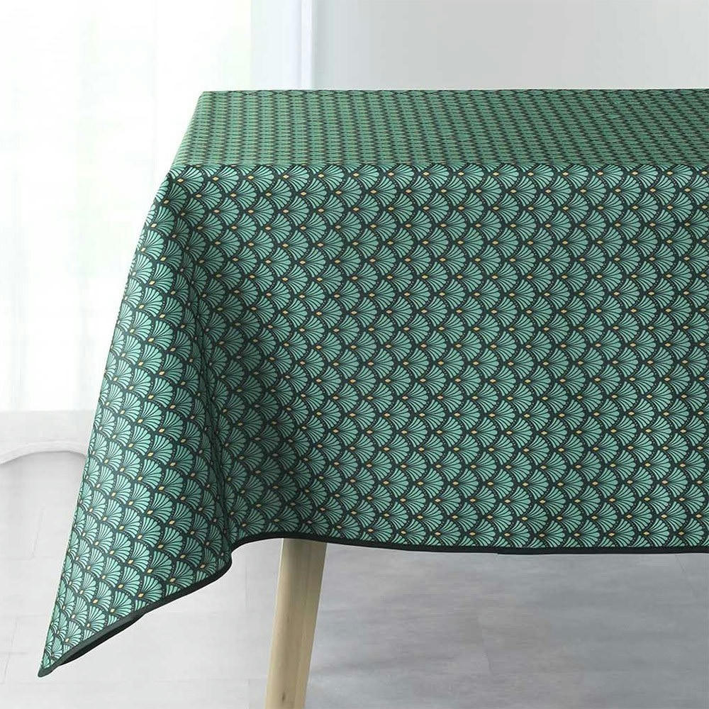 ARTCHIC - Nappe antitache rectangulaire verte 150x240cm