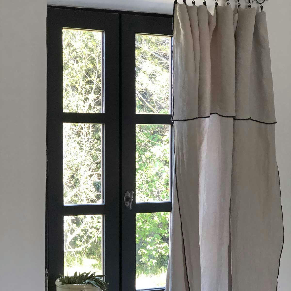 OSLO - Nappe en lin lavé et surjet