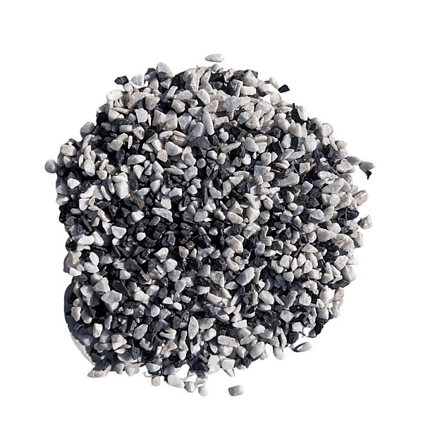 Kit Graviers blanc et noir et géotextile - Big Bag gravier blanc et noir 8/12 1.5T et géotextile 25m2