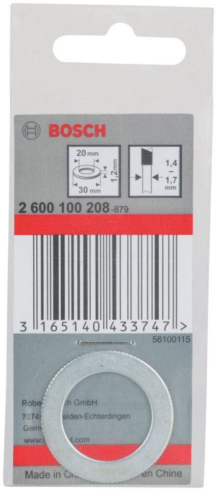 REDUKSJONSRING BOSCH MAX1 30/20 MM 1.7 MM