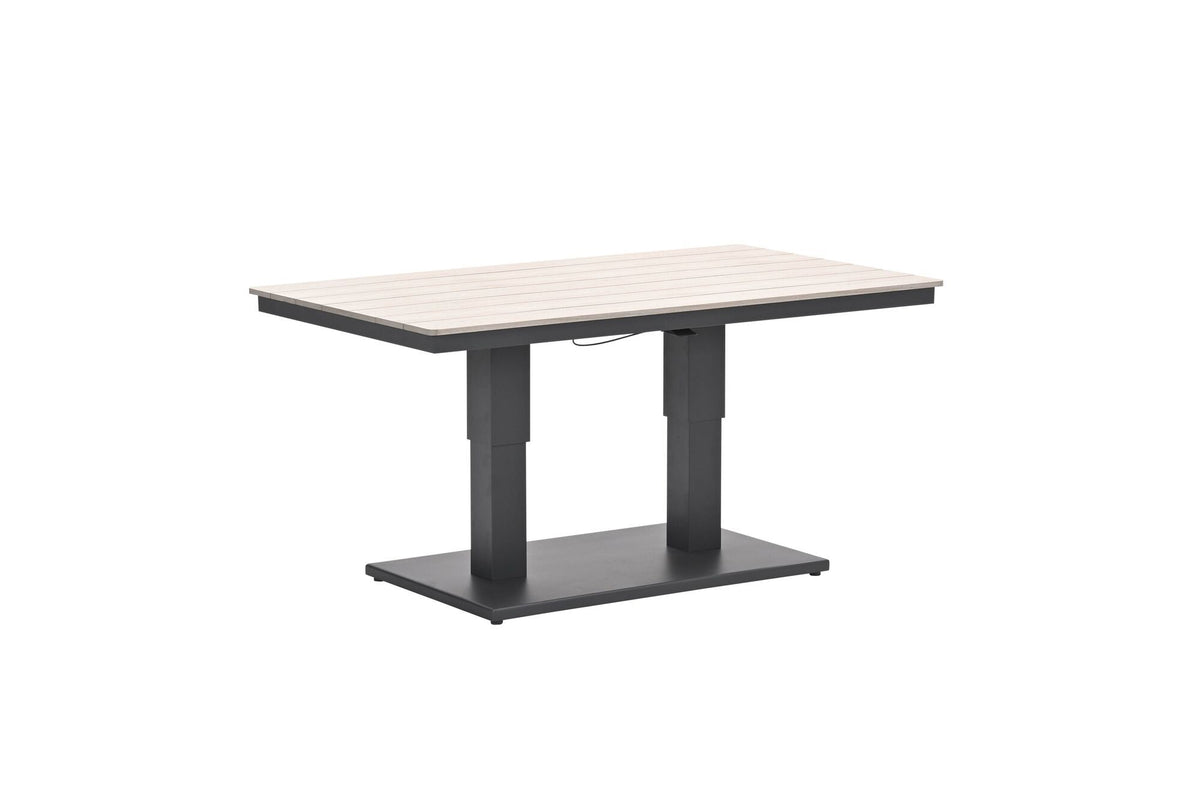 Cyprus tafel- in hoogte verstelbaar - 150x87cm -c. black-light teak