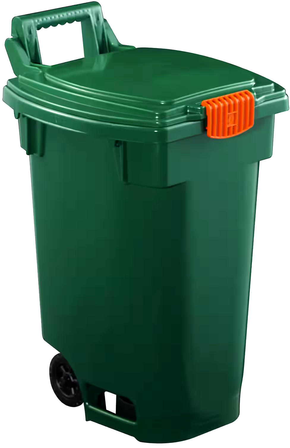 Orbis Plastic Wheeled Compost Bin/Multi-Use Storage Cart, Green, 45-L