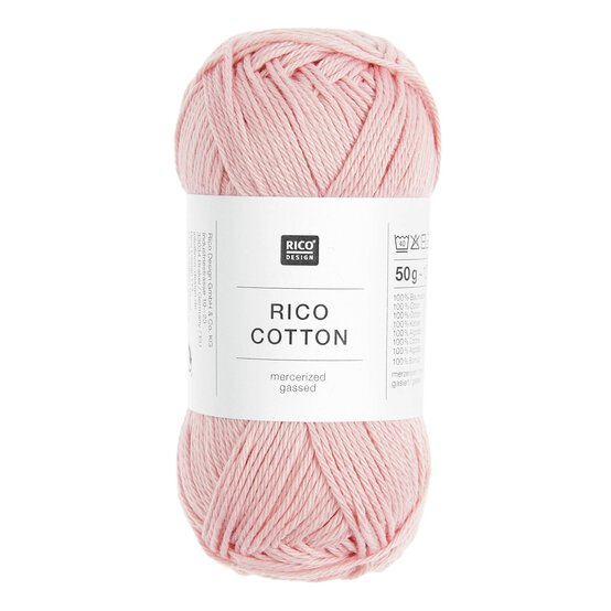 Rico Essentials Pink Cotton 4ply 50g