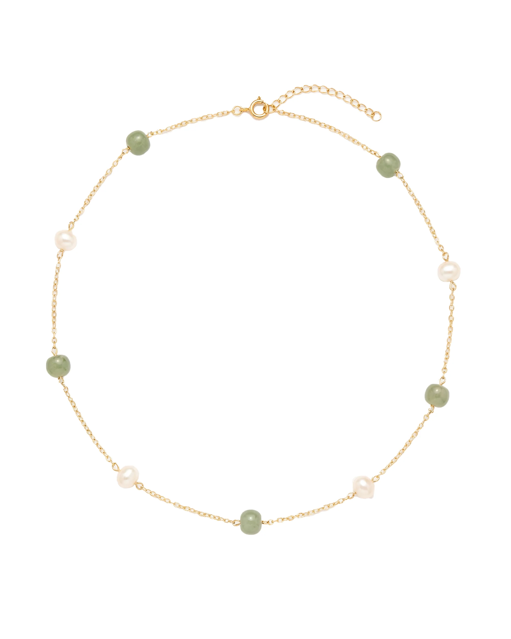 Olivia — Jade Pearl Necklace
