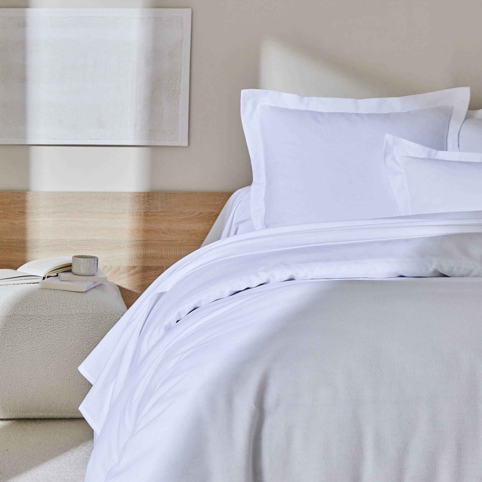 Linge de lit uni flanelle