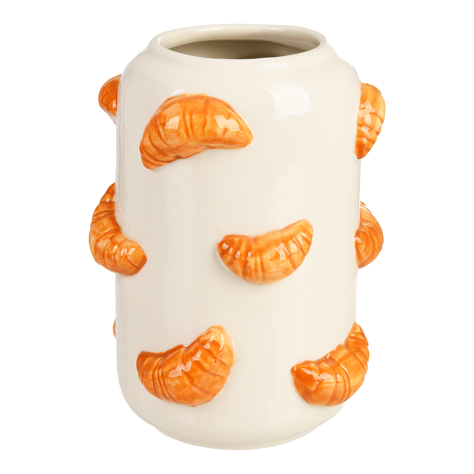 Vase Croissant Beige, ⌀ 14 cm, H 200 mm