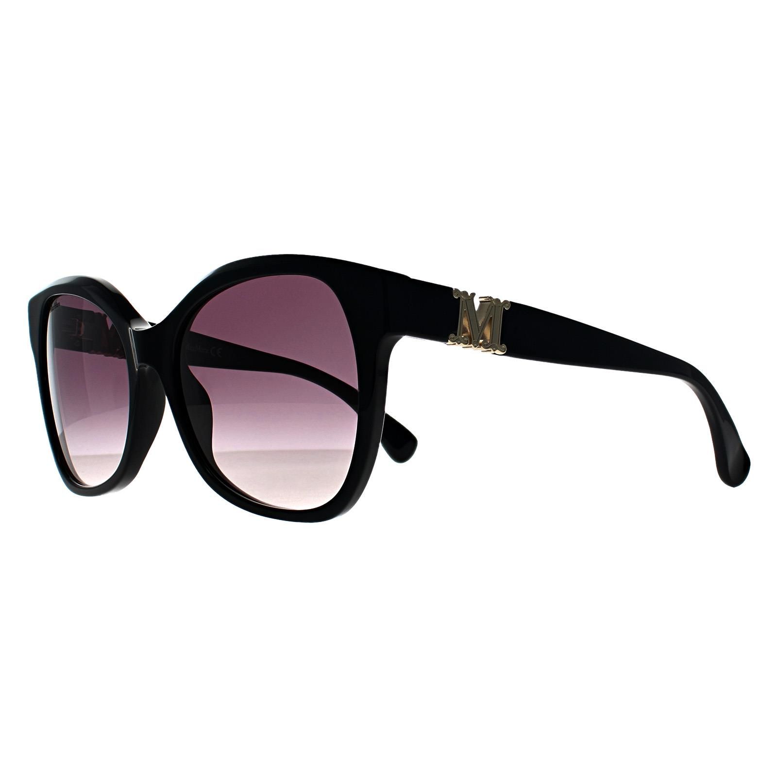 Max Mara Butterfly Shiny Black Smoke Grey Gradient MM0014 Emme3