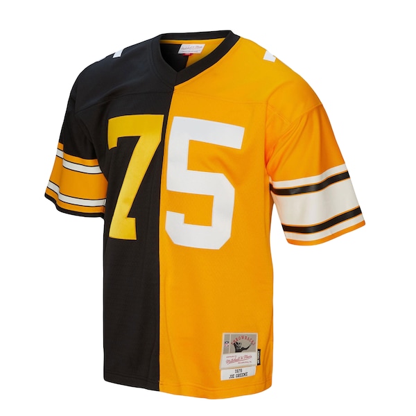 Joe Greene Pittsburgh Steelers 1976 Split Legacy Replica Jersey - Black/Gold