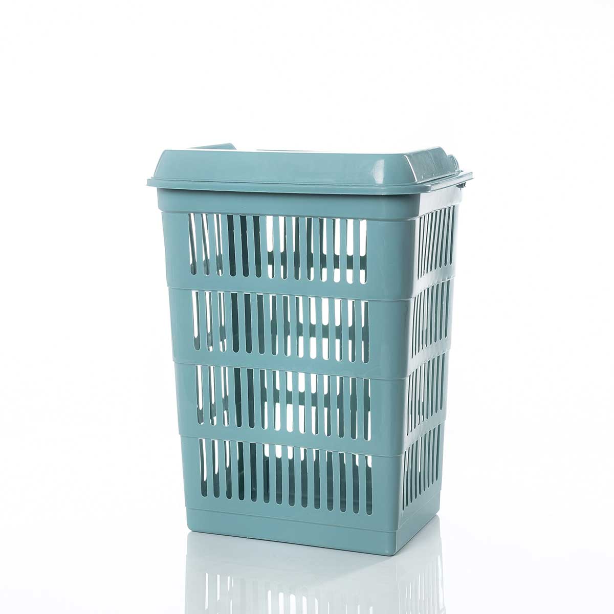 Cesto de roupa wc azul SAND com tampa