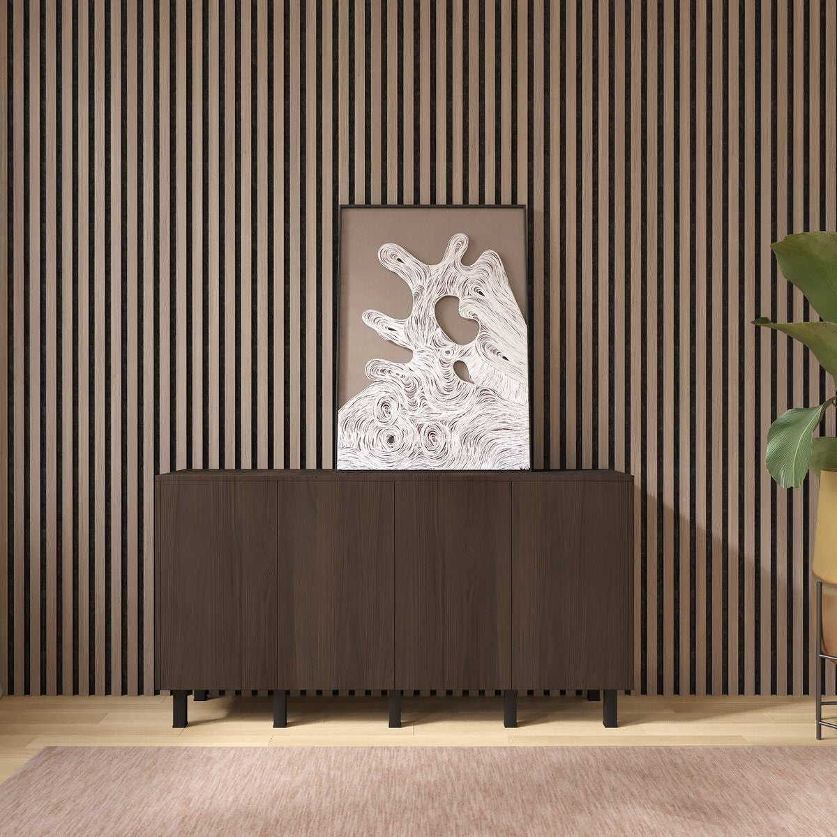 Artego Design Casella Ayaya 163 cm Dressoir Donkerbruin