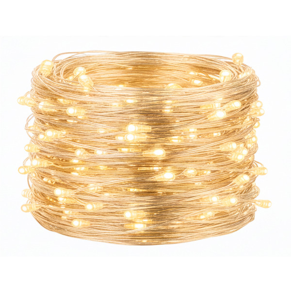 Lampki choinkowe 100 LED druciki mikro na baterie