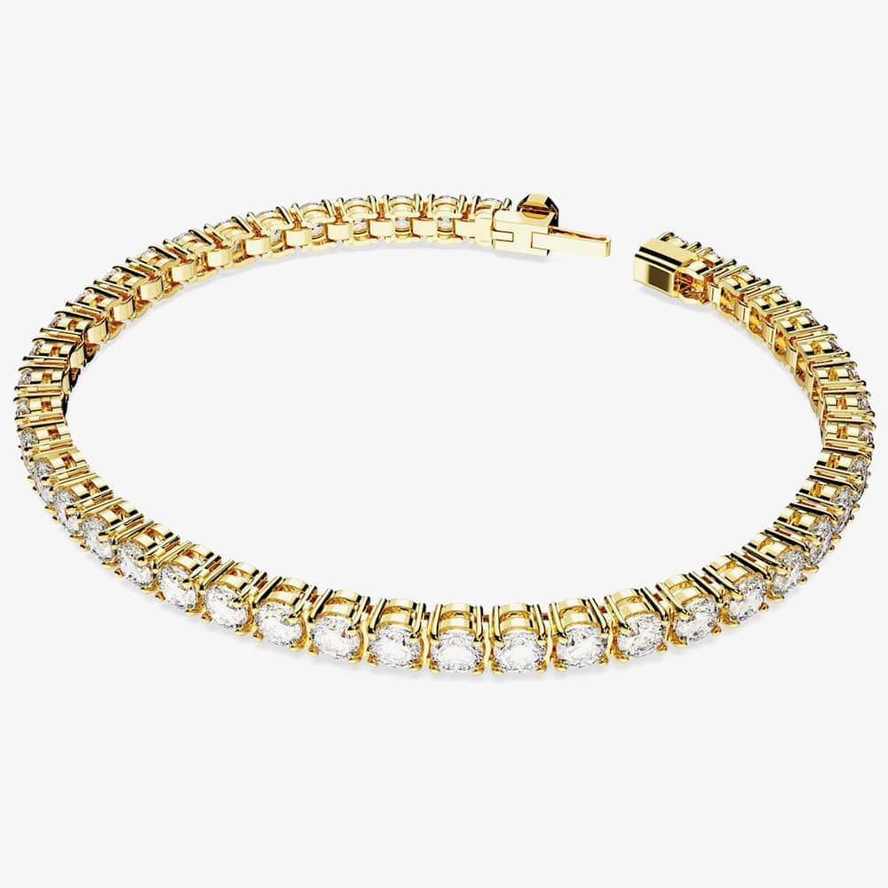 Swarovski Matrix White Gold Plated Tennis Bracelet 5657664 M