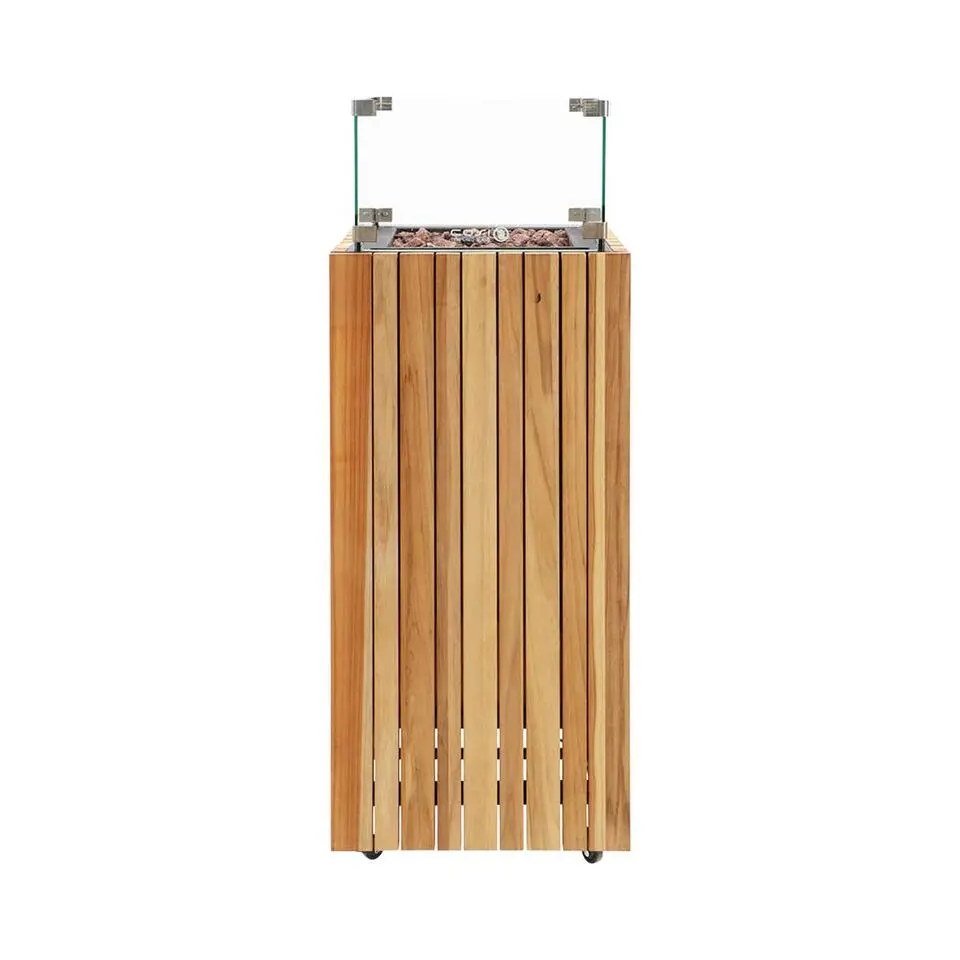 Cosi Fires Cosipillar square sfeerhaard - teak