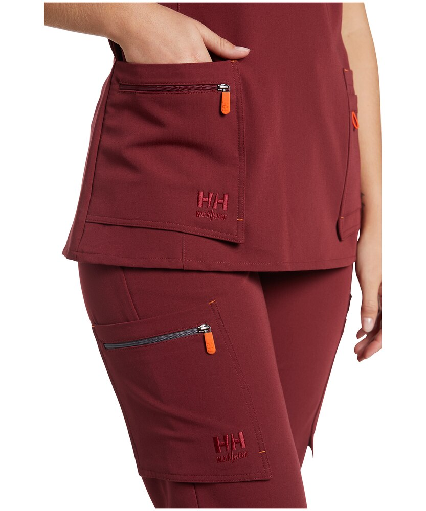 Helly Hansen Workwear Women's Front Slit Stretch Short Sleeve Scrub Top