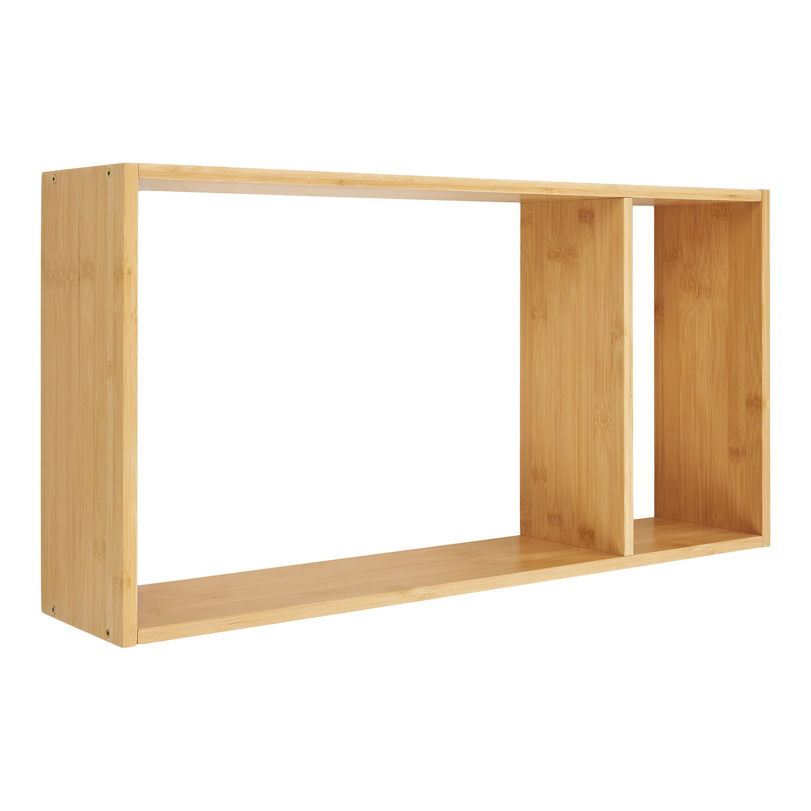 Półka ścienna Ember 70x15x35,5 cm bambusowa prostokątna