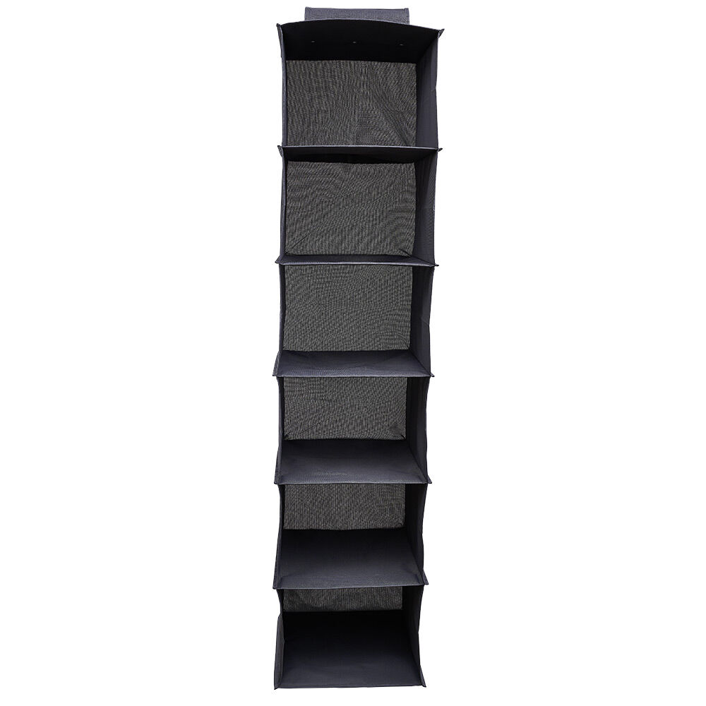 Organisateur de vêtements Gris - 6 niveaux - 30x30xH128 cm