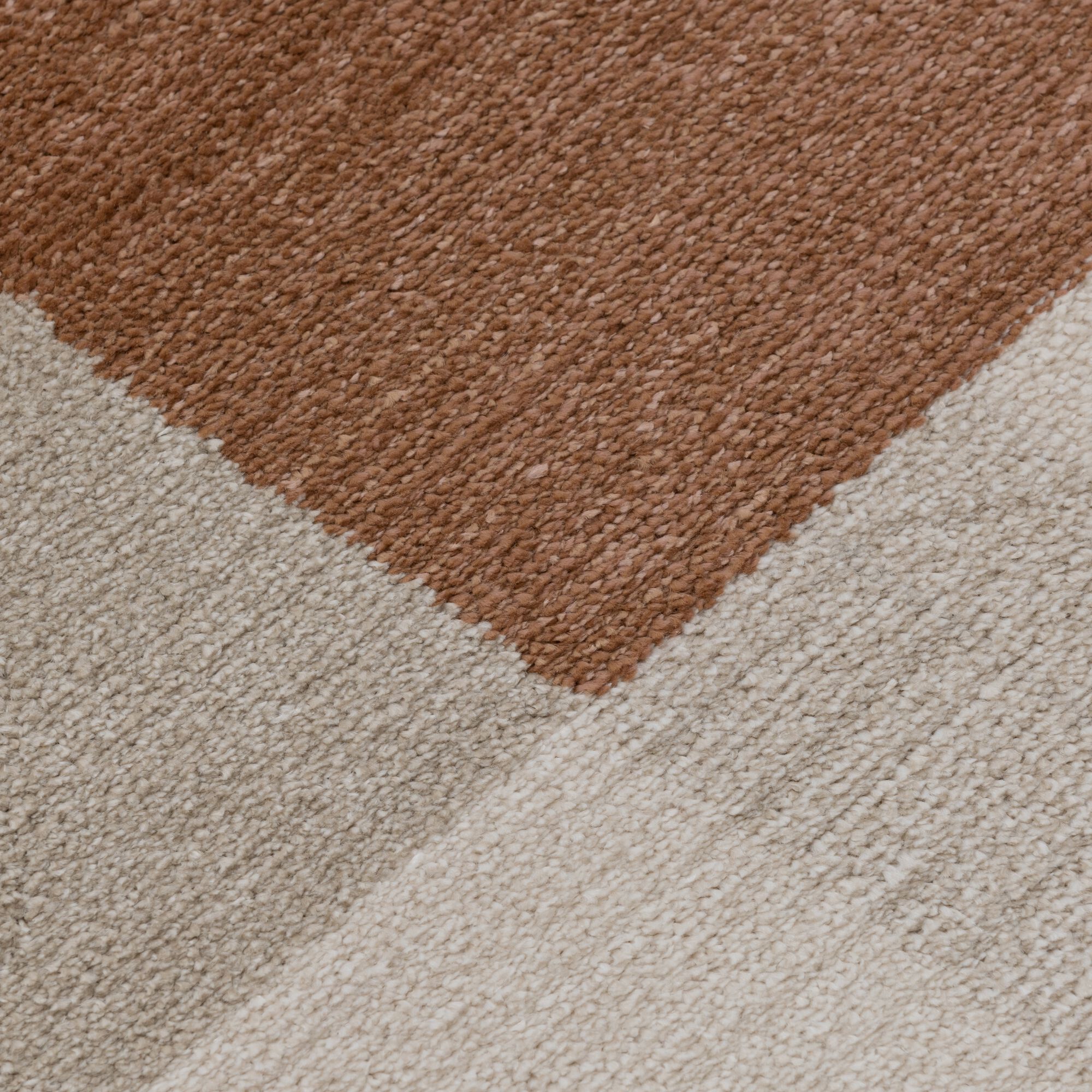 FIONA - Tapis à motifs géométriques - beige 120x170cm