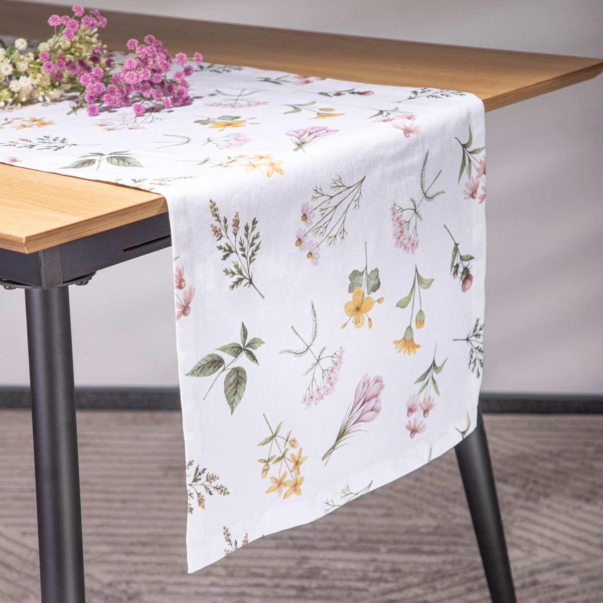 Bieżnik PRIMA w kwiaty 40x160 cm