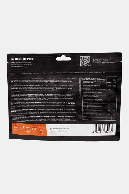 Tactical Foodpack Oatmeal And Apples Maaltijd