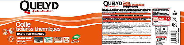 Colle Quelyd pour Isolants Thermiques Haute performance Pâte 5 kg
