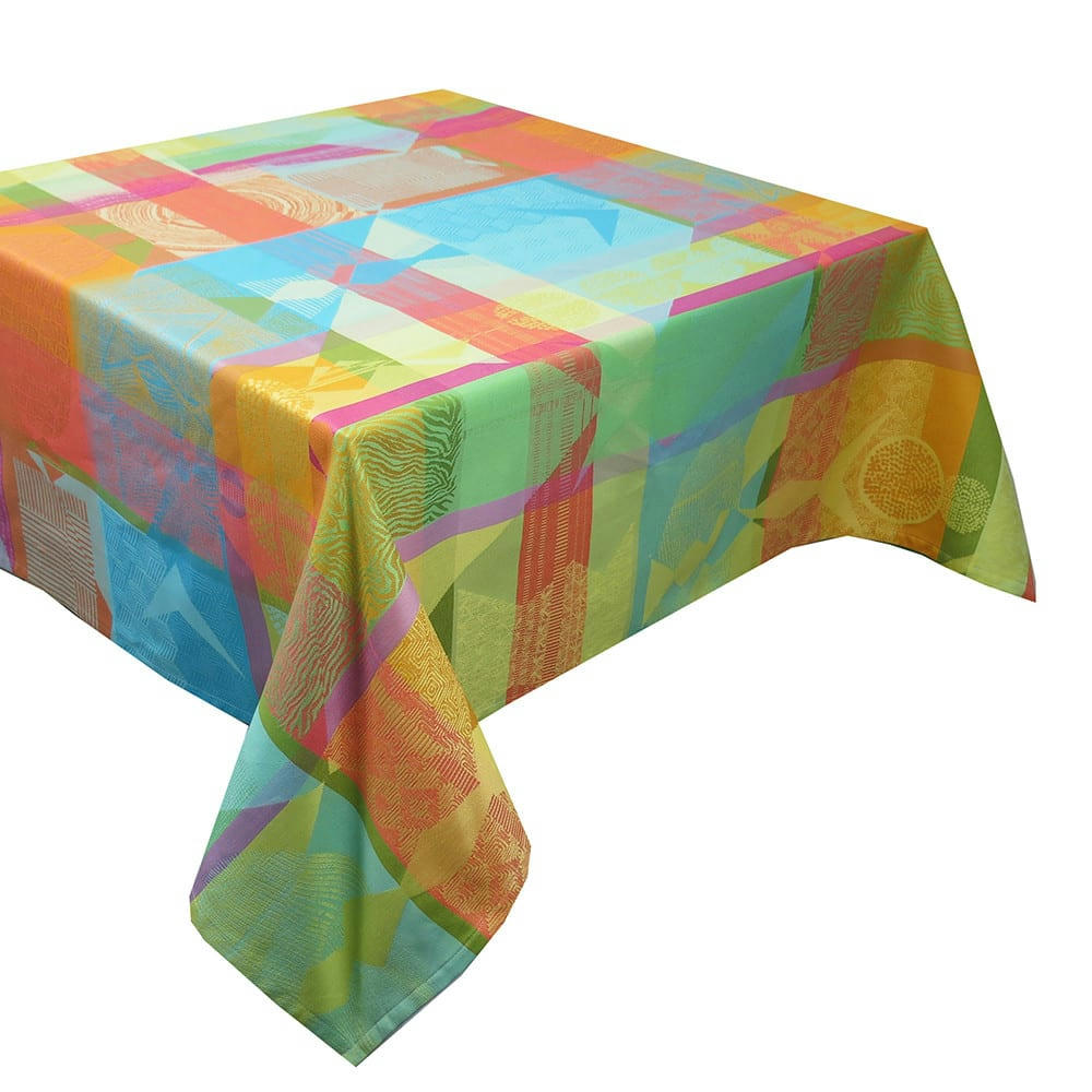 MILLE TINGARI AUSTRAL - Nappe carrée  pur coton multicolore 89x89 cm