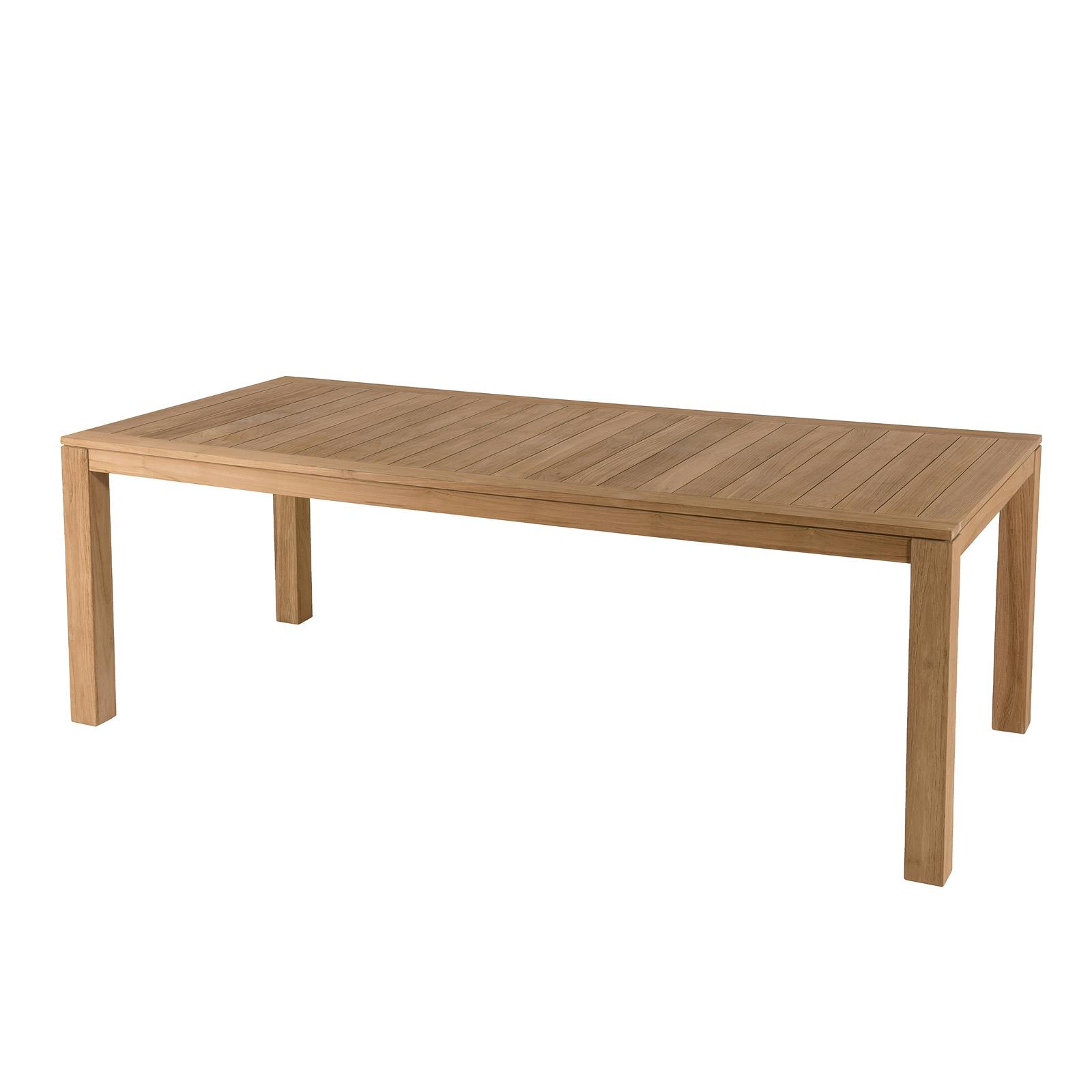 Table de jardin en teck 220 x 100 cm BERGEN