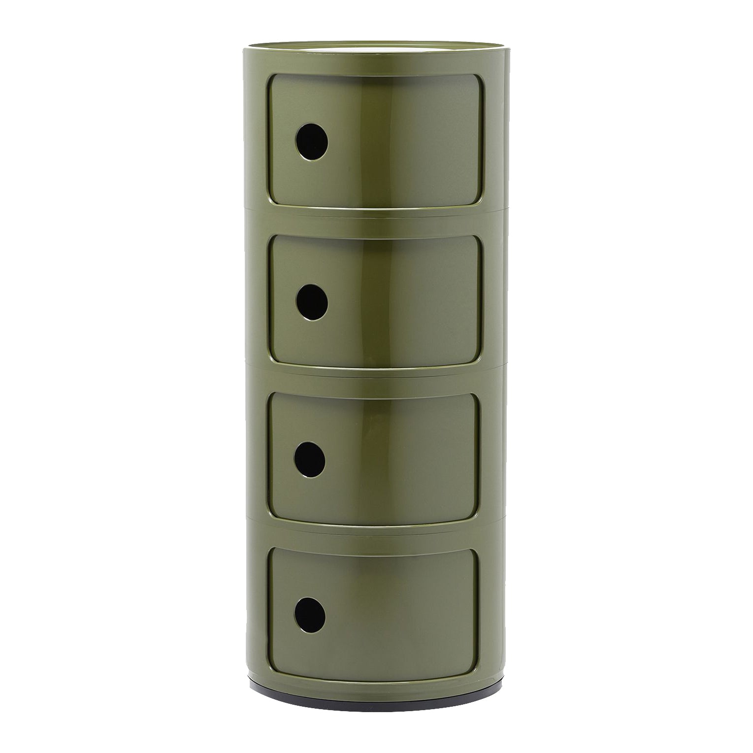 Kartell Componibili Kast Ø 32 cm - 4 Modules - Mosgroen