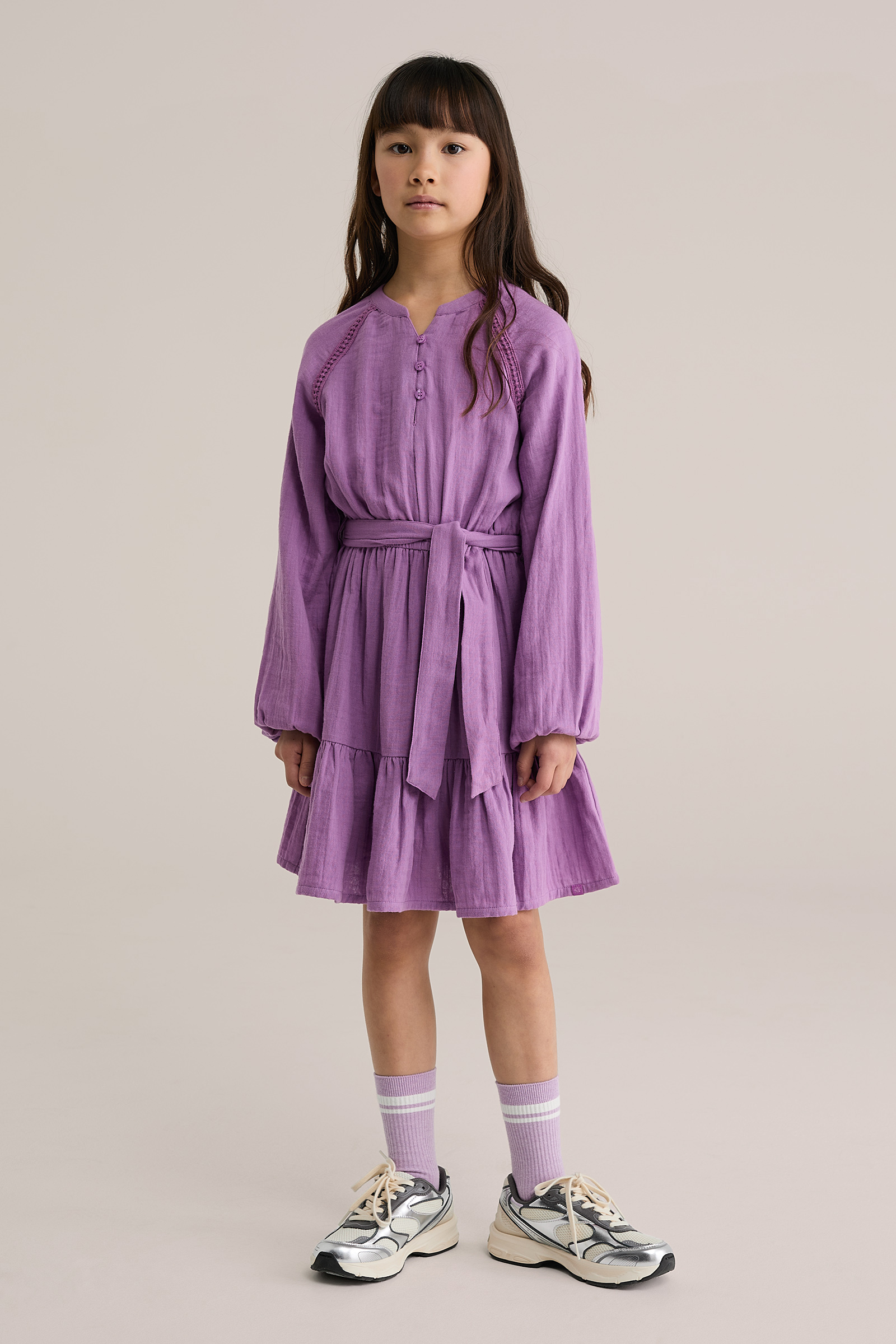 Meisjes jurk met embroideries