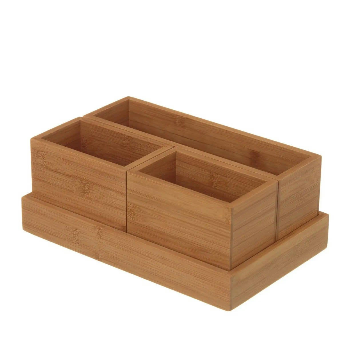 BAMBOU - Rangement organisateur salle de bain bambou