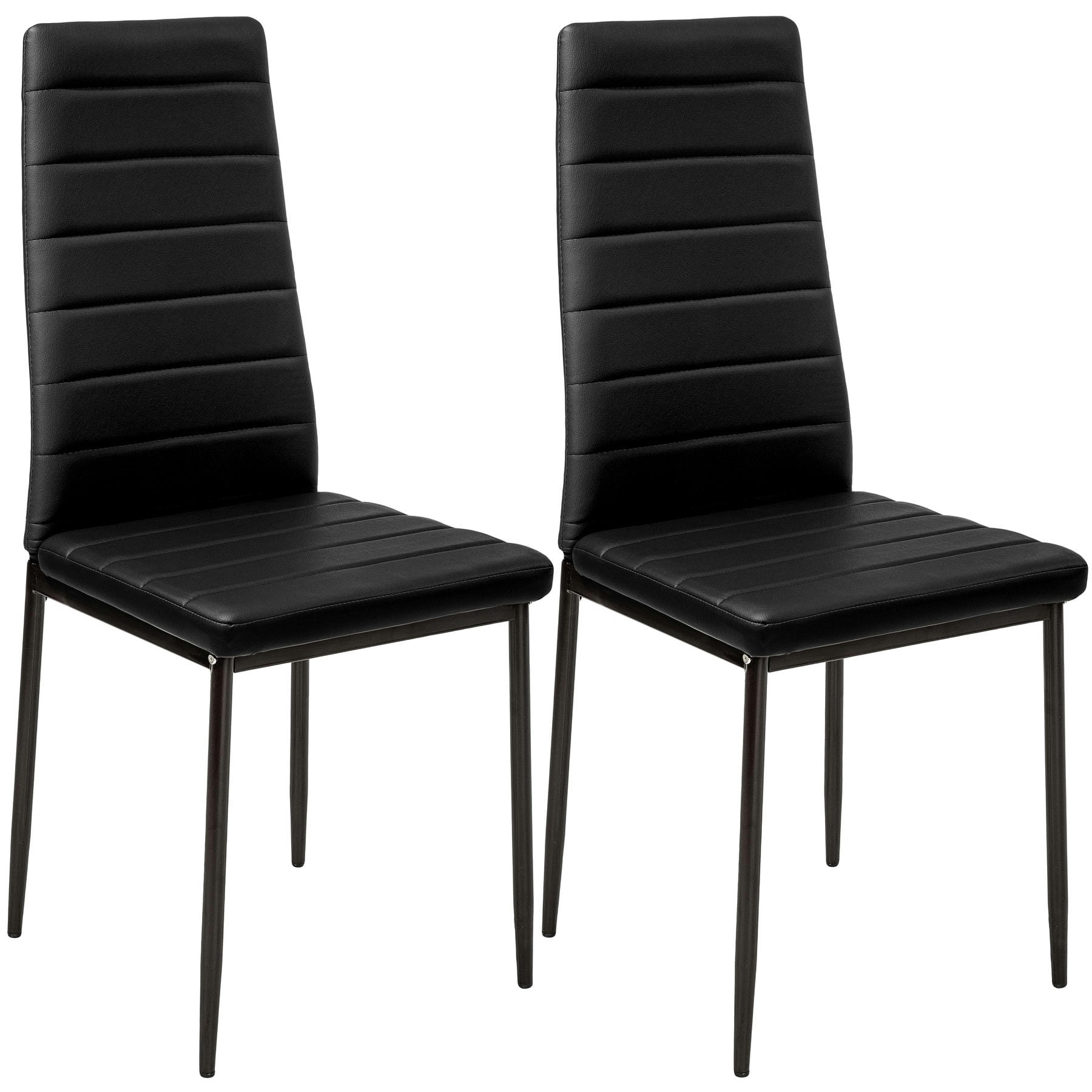 - Ensemble de 2 chaises de salle à manger Rembourré avec revêtement
