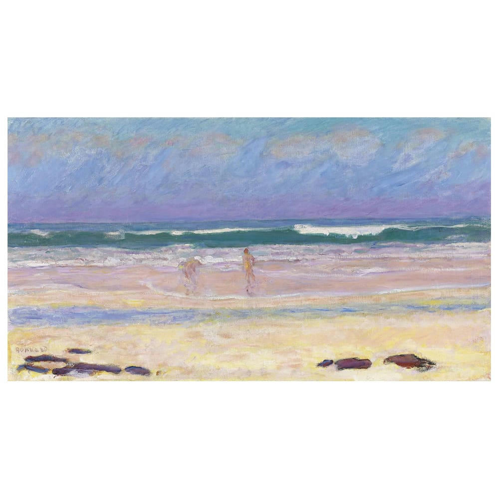 - Tableau impression sur toile - Plage - Pierre Bonnard 50x90cm