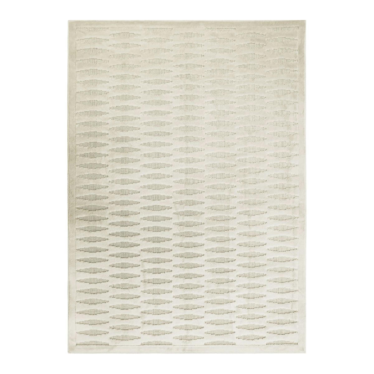 EMPRISE - Tapis avec relief motif horizontal naturel 120x170