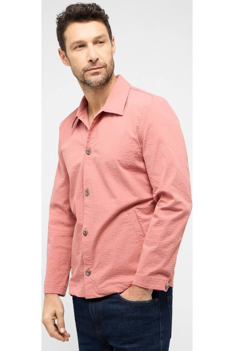 ETERNA Modern Fit Hemdjacke rose, Einfarbig