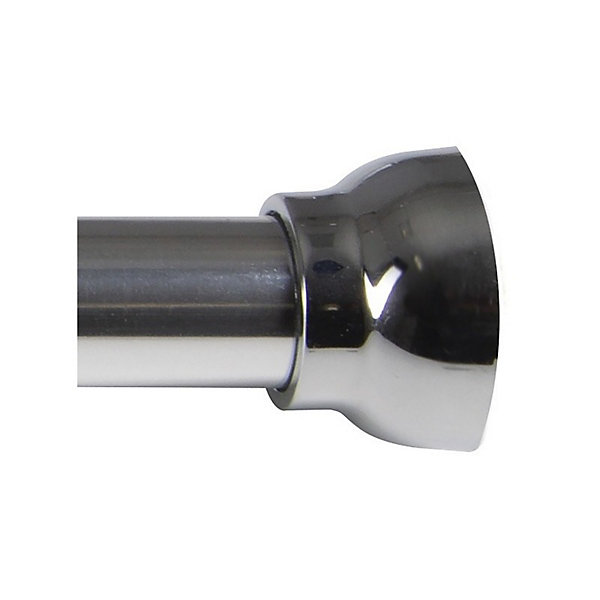 Barre tringle pour rideau de douche ou baignoire extensible sans perçage en Alu ARIOS 75125cm Finition Brillante Spirella