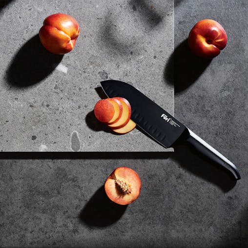 Furi Pro East / West Black Santoku 17cm Knife