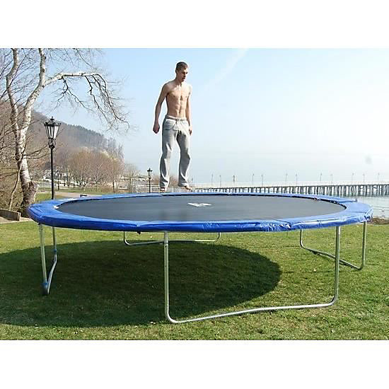 Coussin de protection pour trampoline - VIKING CHOICE - 252 cm - Bleu - Mousse ferme - Bord de protection