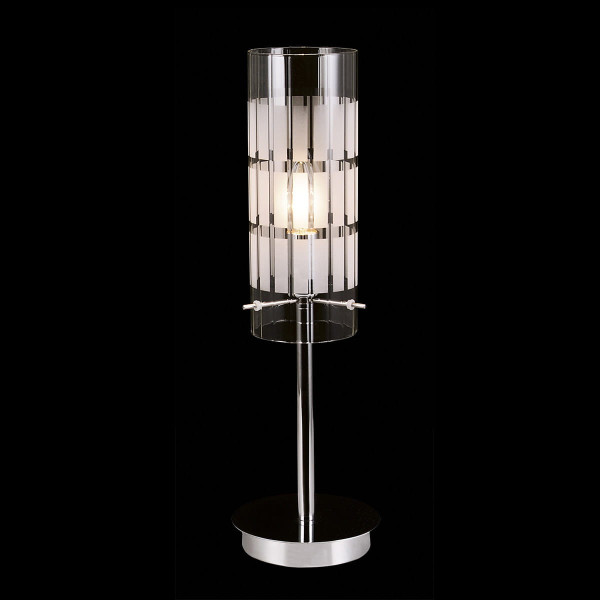 Lampa stołowa nowoczesna chromowana MAX 1xE27x60W wys:46cm Italux
