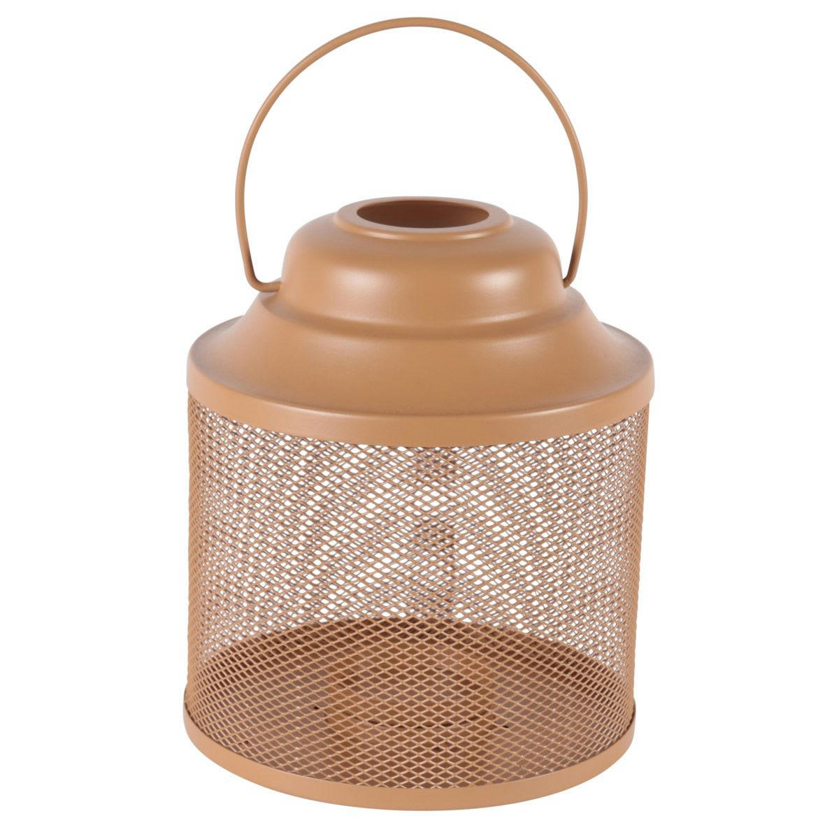 EDEN - Lanterne métal orange h22,5 cm