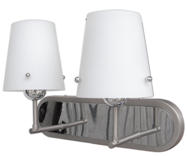 Kinkiet srebrny TANGO 2xE27x60W wym:30x40x18cm IP20 Candellux