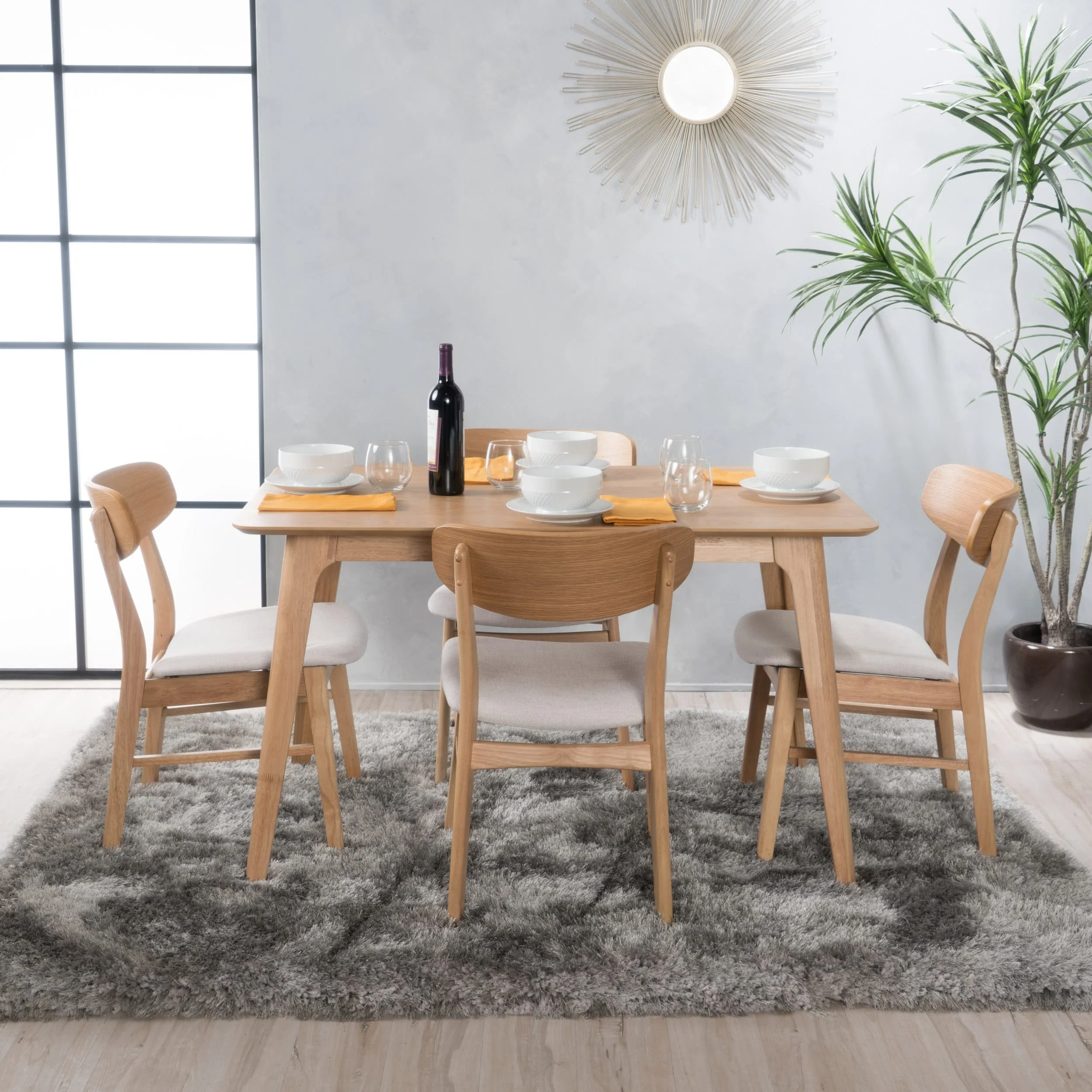 Iriat Mid-century 5-piece Dining Set by Christopher Knight Home