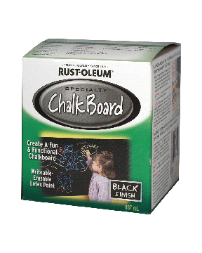 Rust-Oleum® Specialty Latex Chalkboard Paint, Writeable & Erasable, Black, 887-mL/0.95-qt