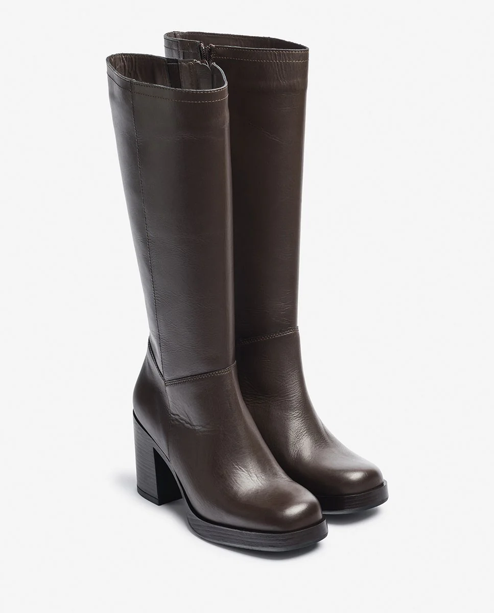 Bota de tacón KOLIN-008 marrón