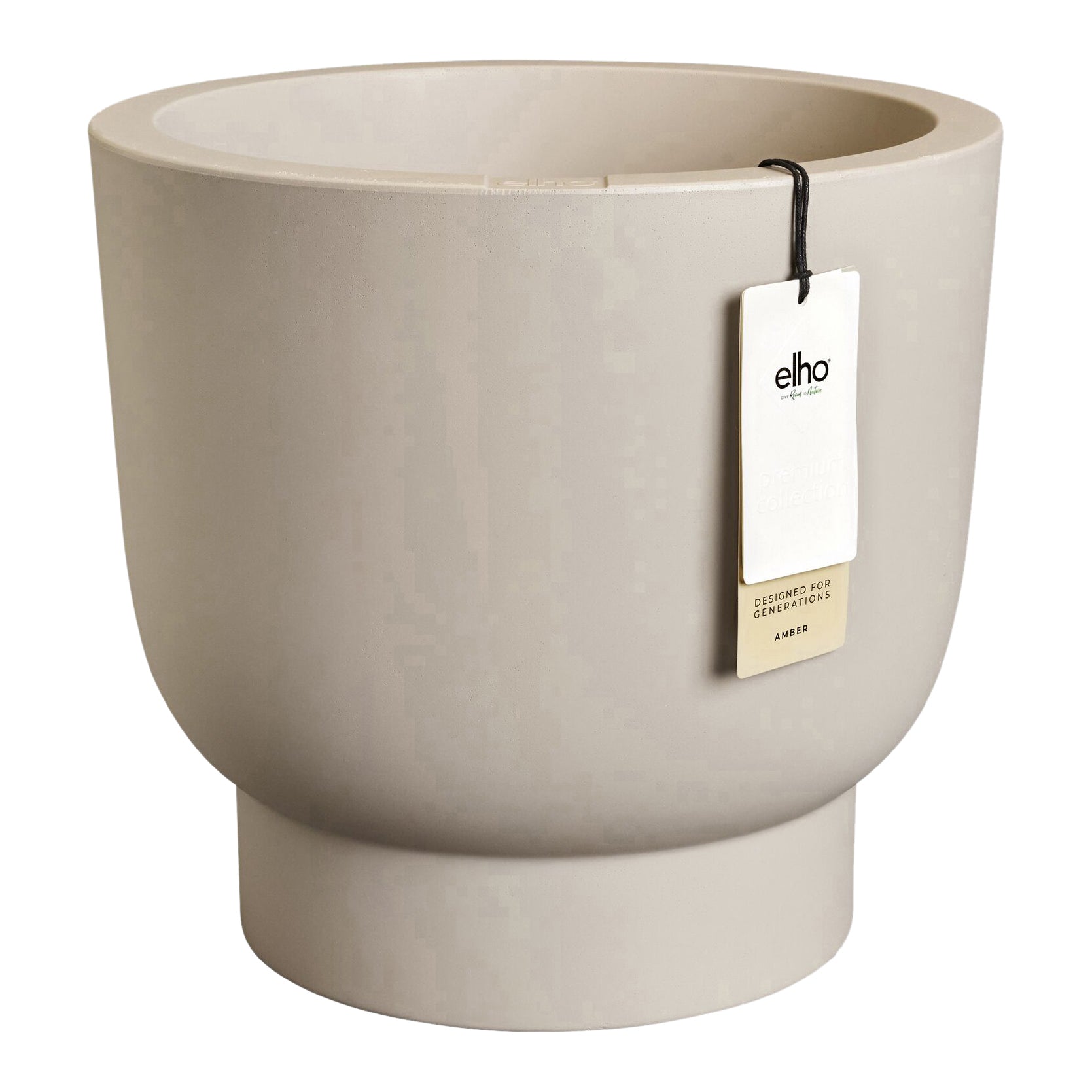 Elho Amber Grail 40 - Balanced beige - Ø 38 x H 36 cm - Binnen en Buit