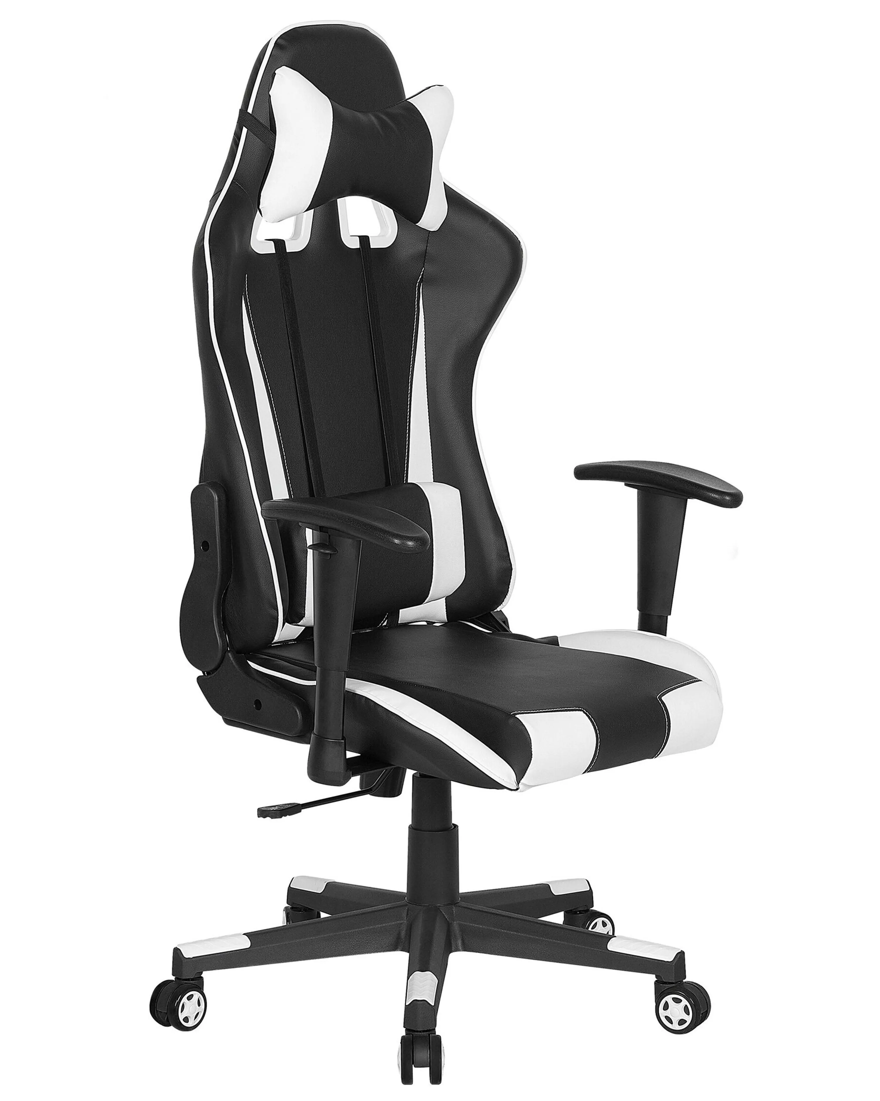 Office Chair GAMER Faux Leather White
