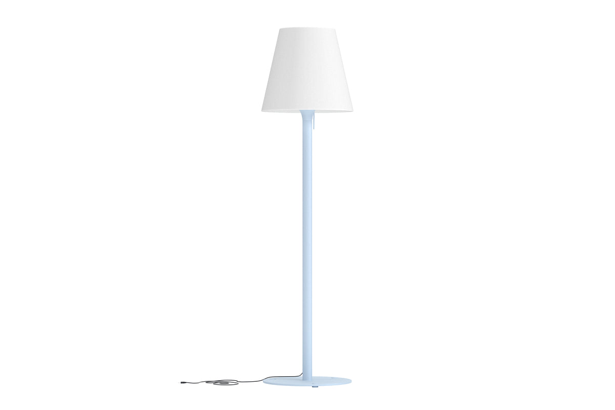 Rebellenclub vloerlamp Harvang - lichtblauw