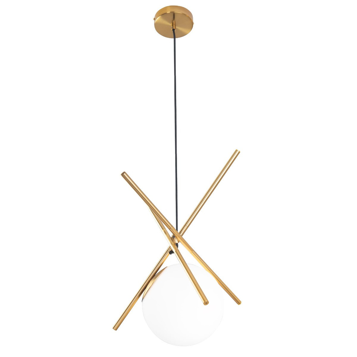 Lampa wisząca mosiądz XENA 1xE27x60W wym: 140x20x20 cm Maxlight